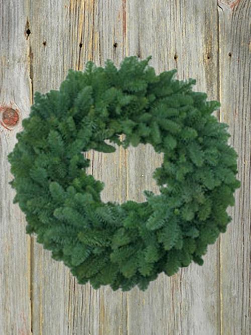 22 PLAIN NOBLE WREATH  CHRISTMAS GREENS